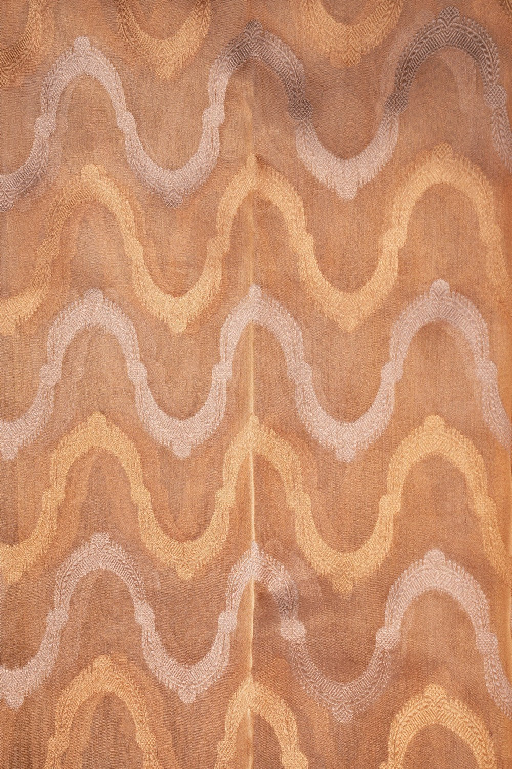 Image of Chanderi Tissue Silk Gold Saree