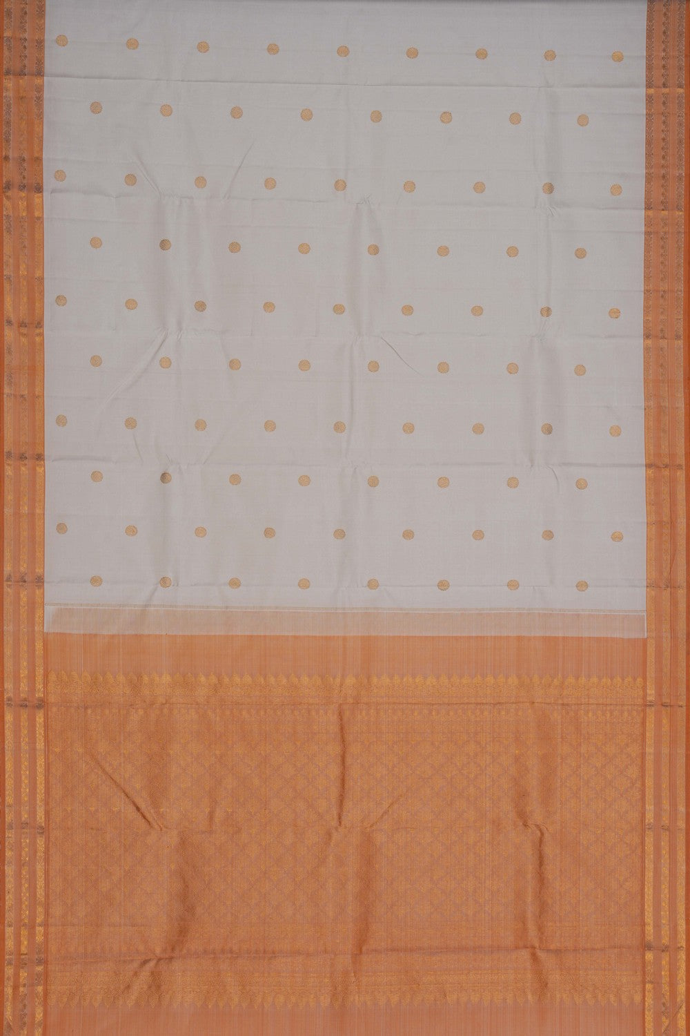 Image of Arani Silk Off-White Saree