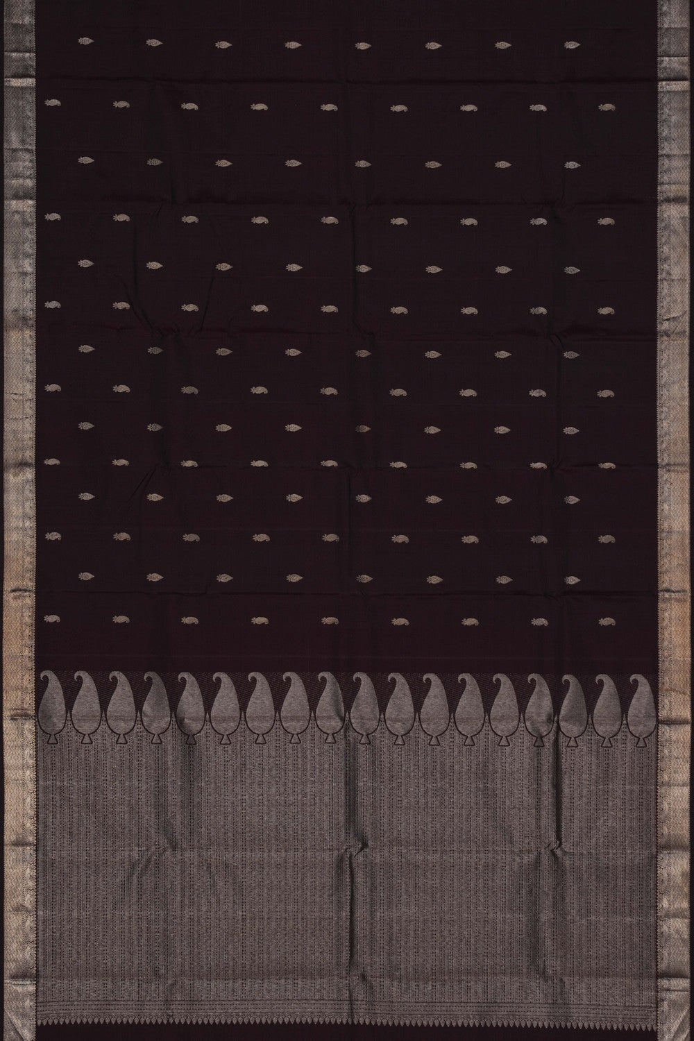 Image of Arani Silk Brown Saree