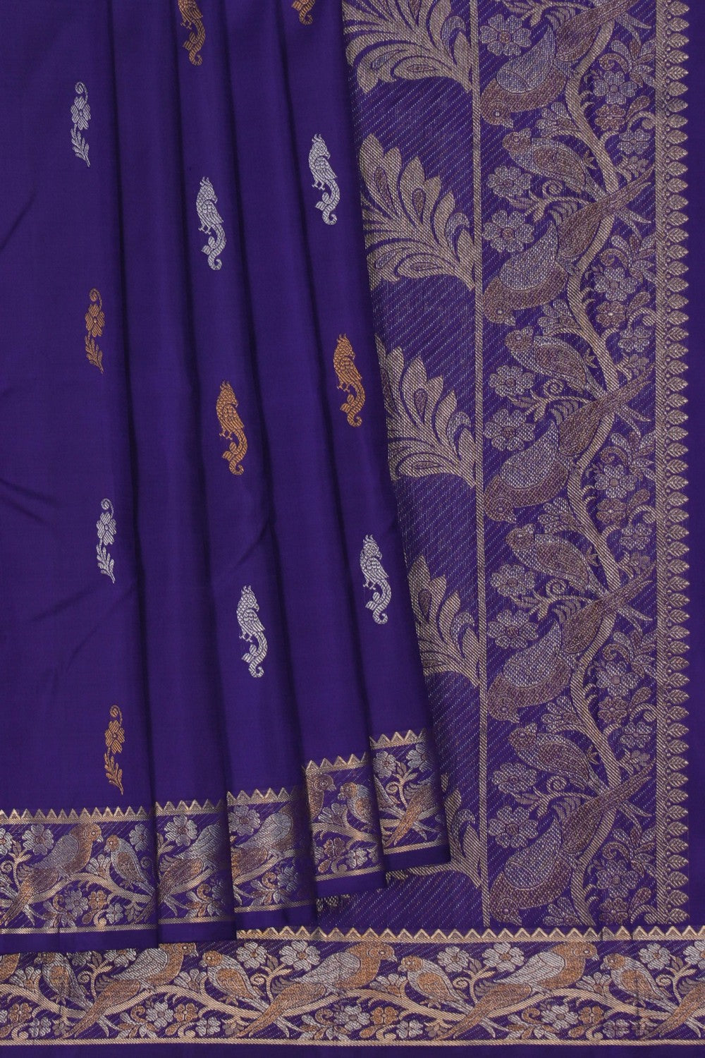 Image of Arani Silk Purple Saree
