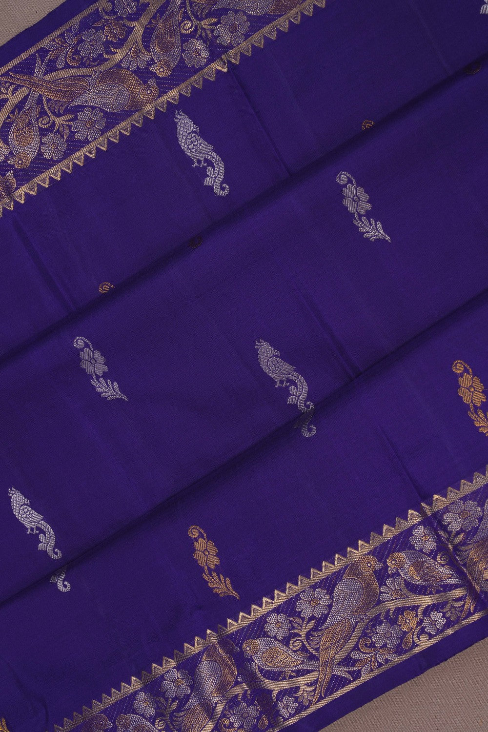 Image of Arani Silk Purple Saree