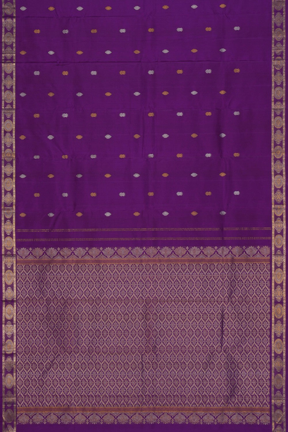 Image of Arani Silk Purple Saree