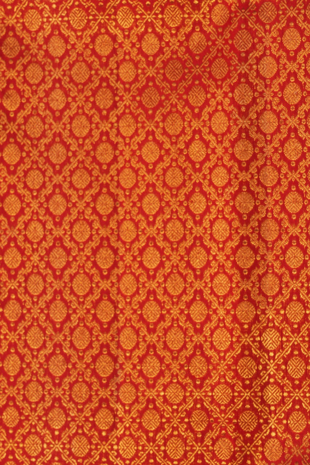 Image of Arani Silk Brocade Red Saree