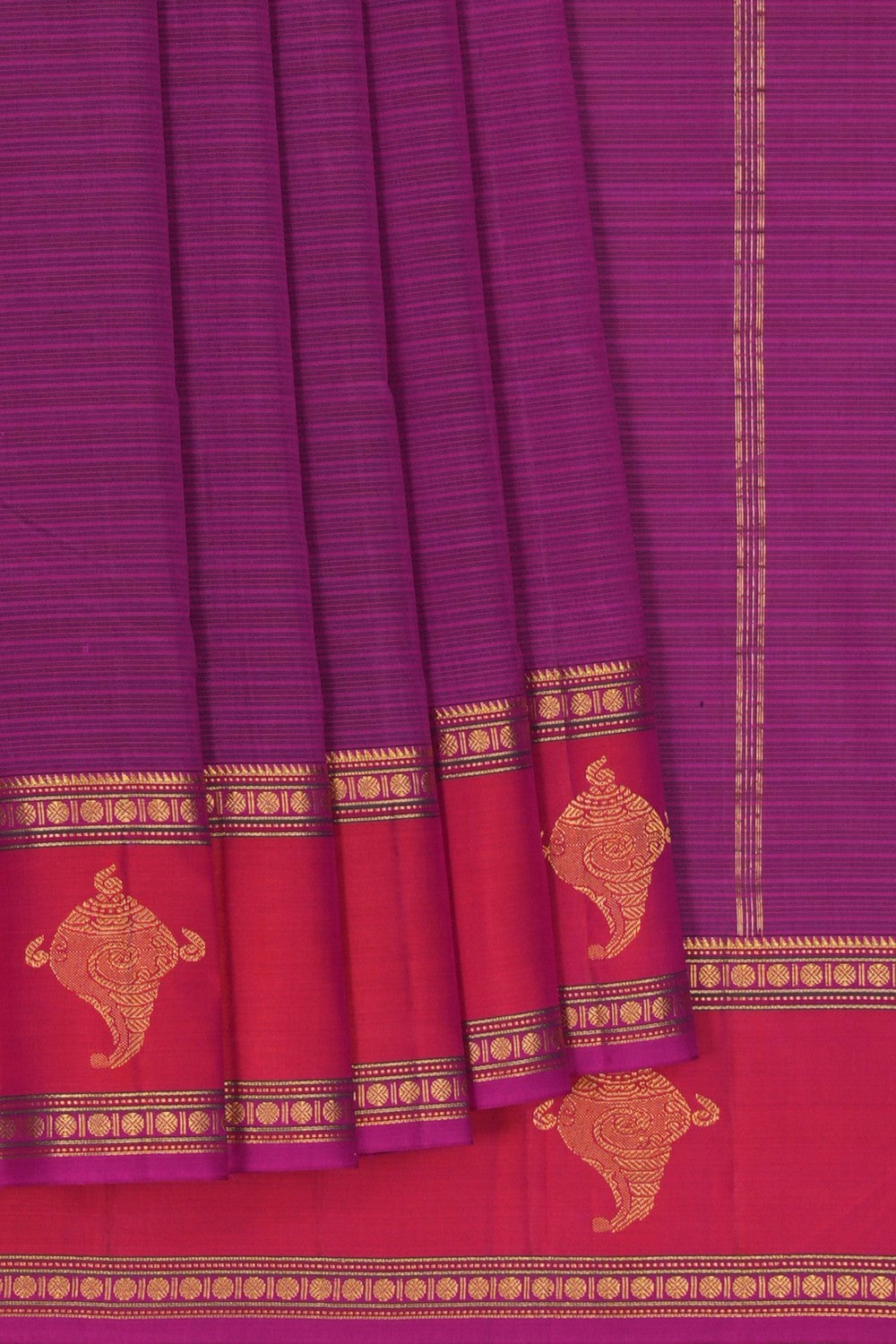 Image of Arani Silk Magenta Saree
