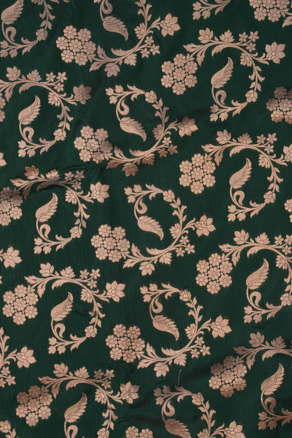 Image of Banarasi Brocade Silk Green Saree