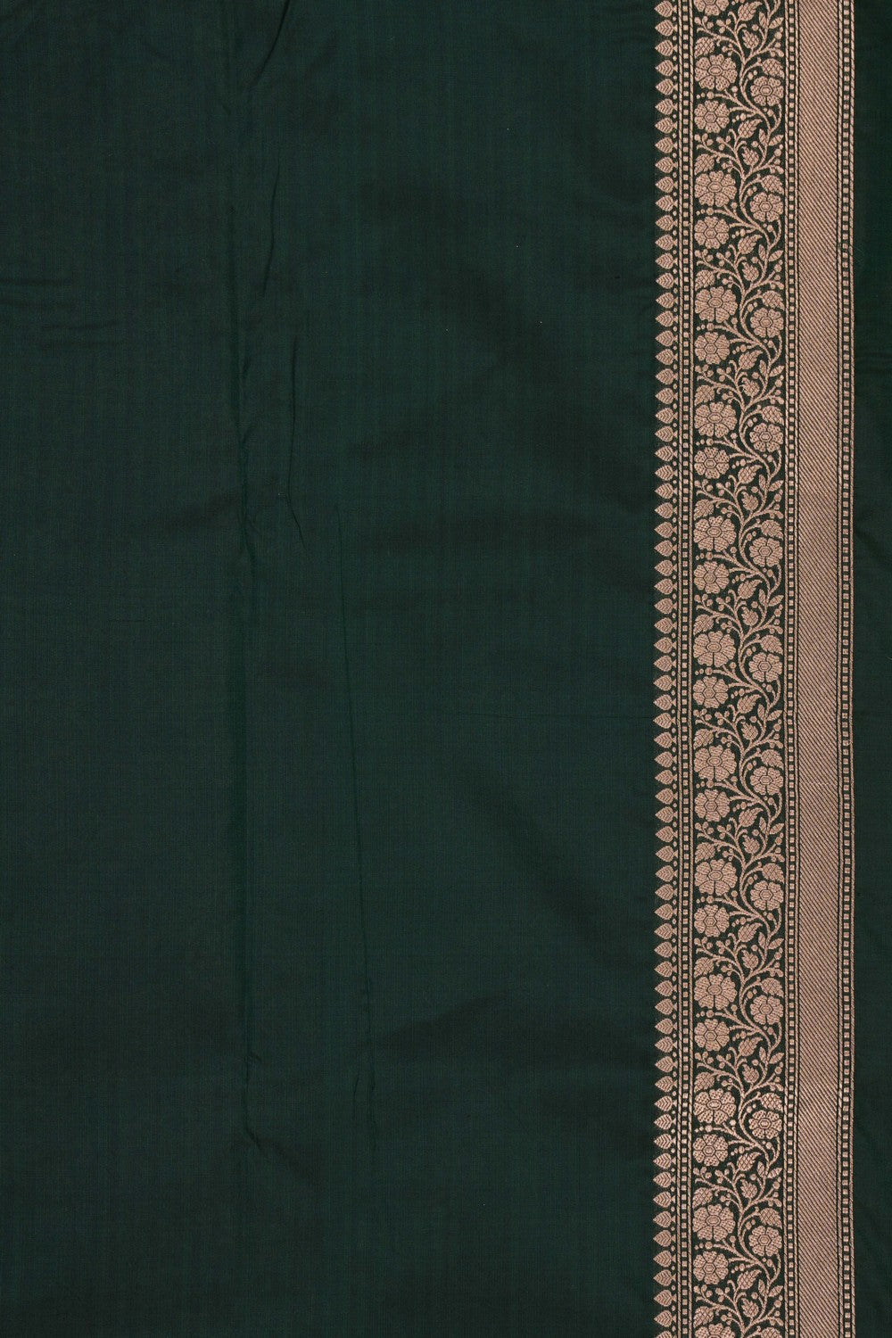 Image of Banarasi Brocade Silk Green Saree