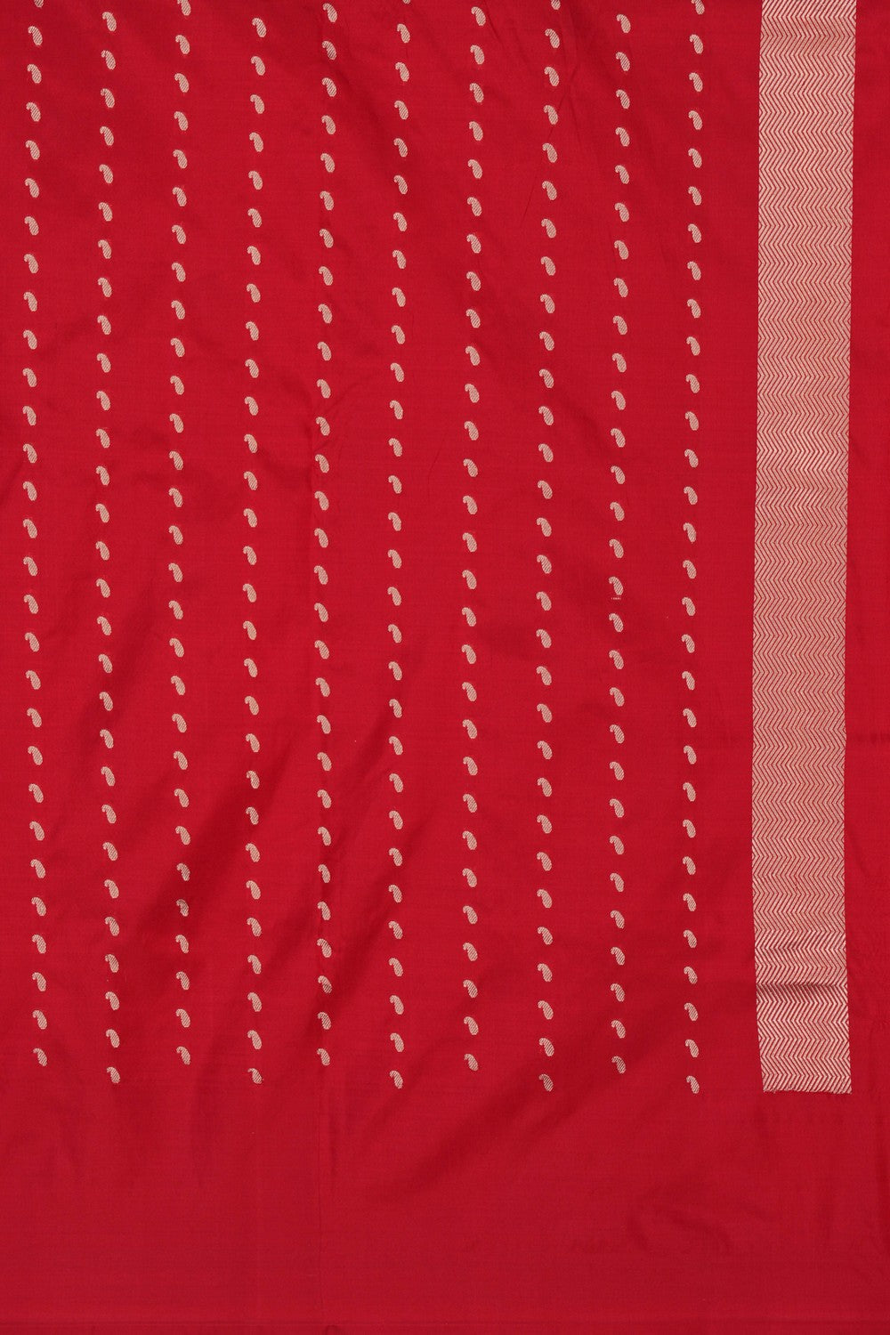 Image of Banarasi Silk Red Saree