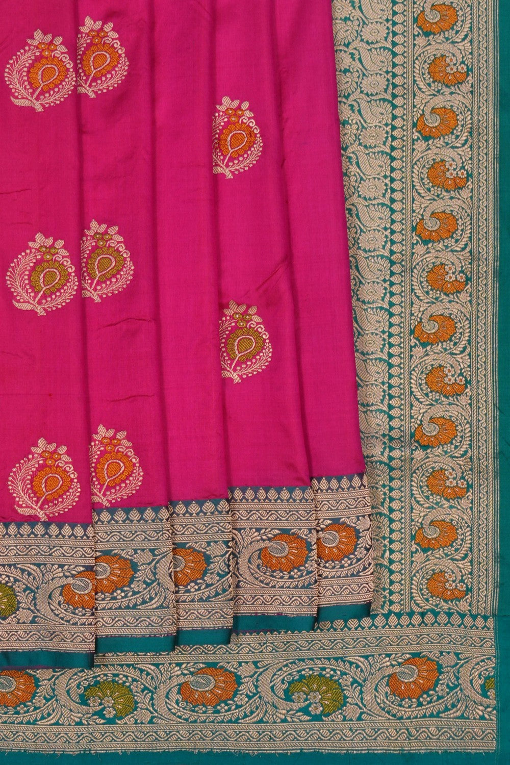 Image of Banarasi Silk Pink Saree