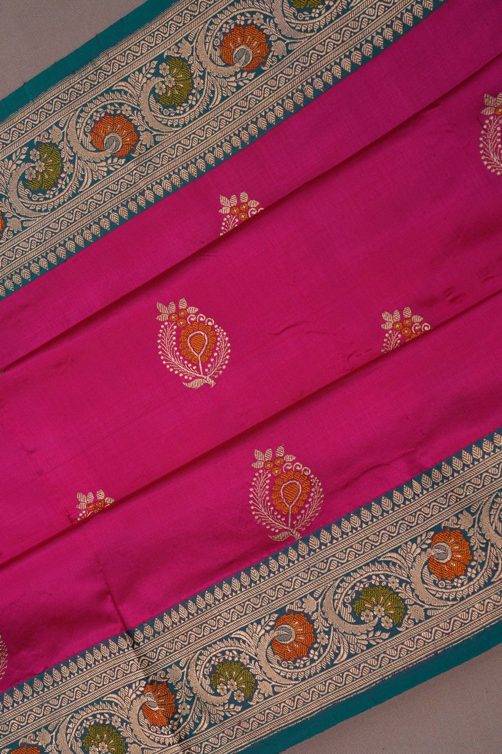 Image of Banarasi Silk Pink Saree