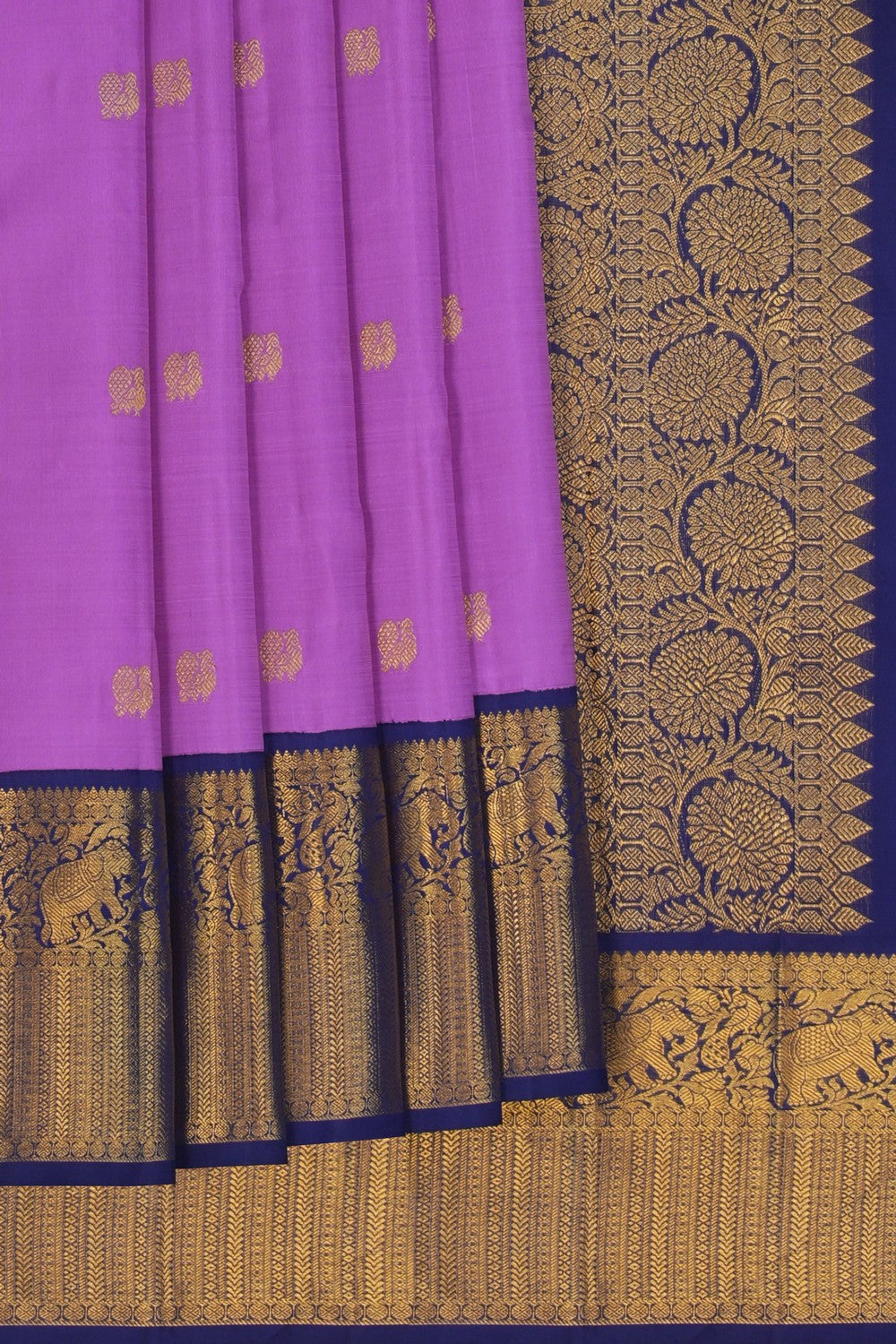 Image of Arani Silk Purple Saree