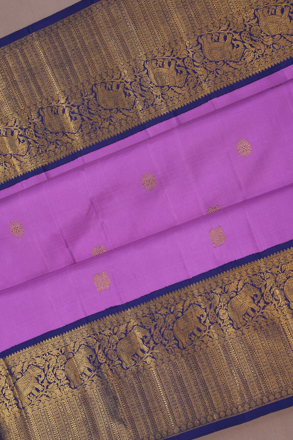Image of Arani Silk Purple Saree