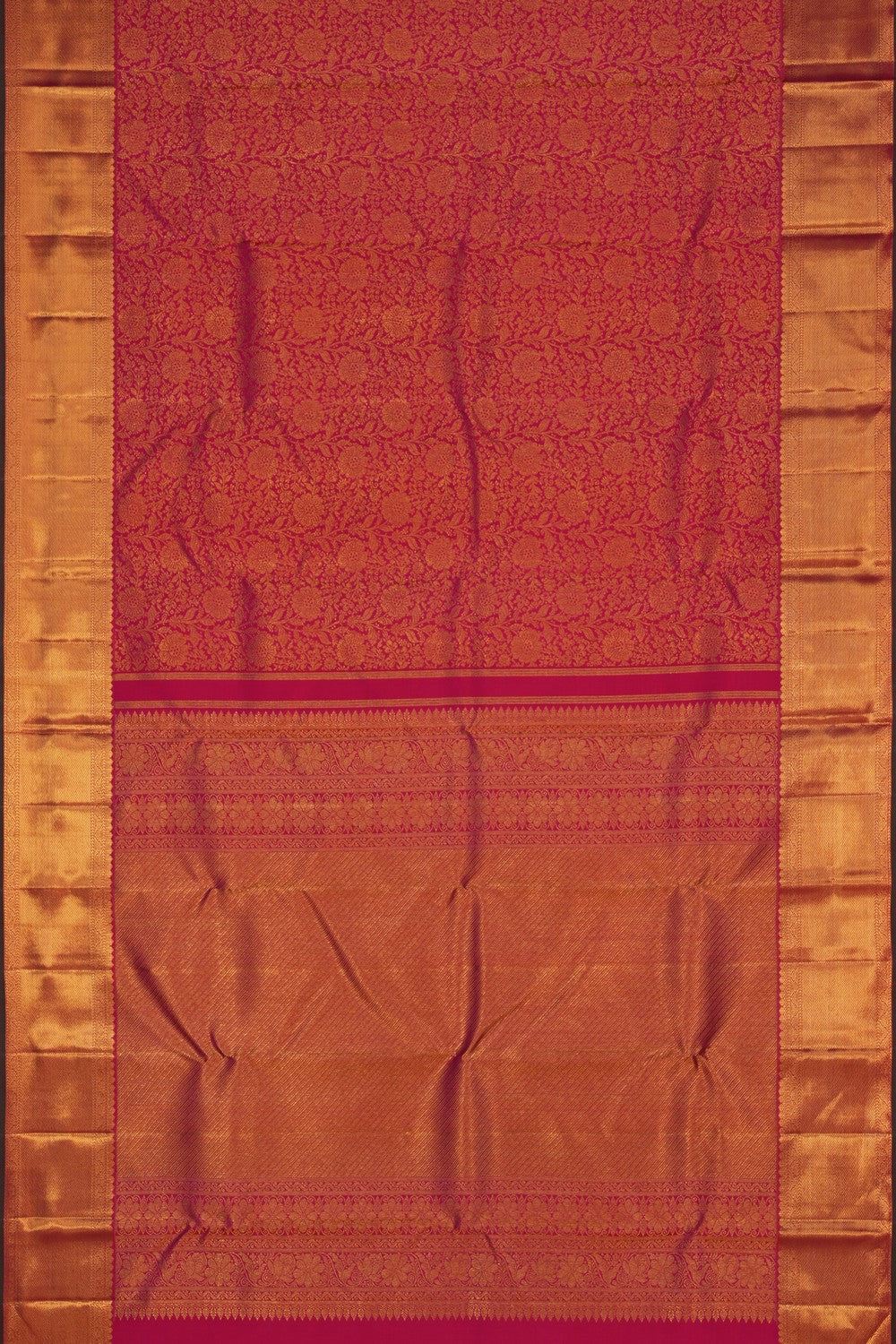 Image of Arani Brocade Silk Pink Saree