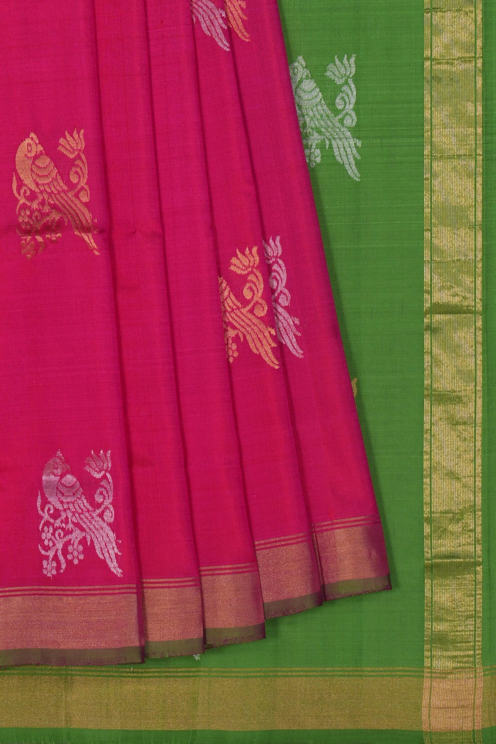 Image of Uppada Silk Pink Saree