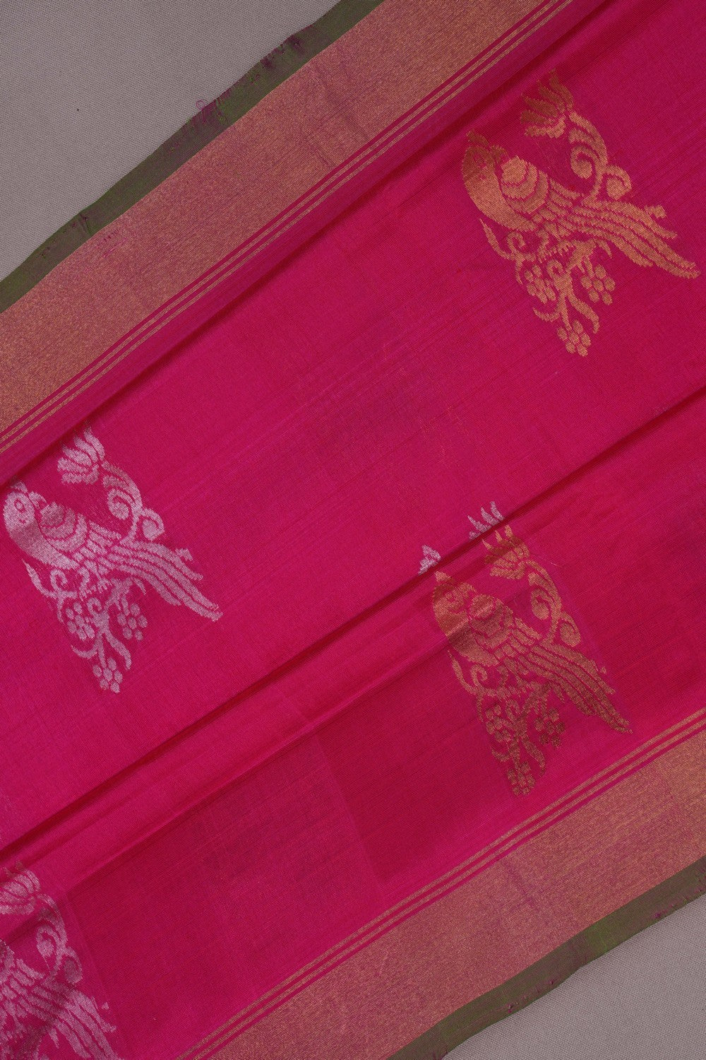 Image of Uppada Silk Pink Saree
