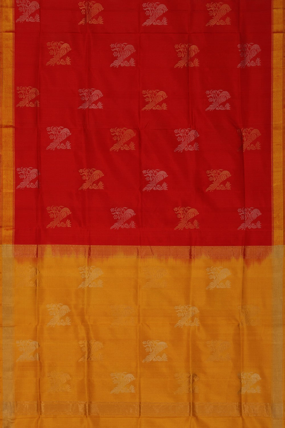 Image of Uppada Silk Red Saree