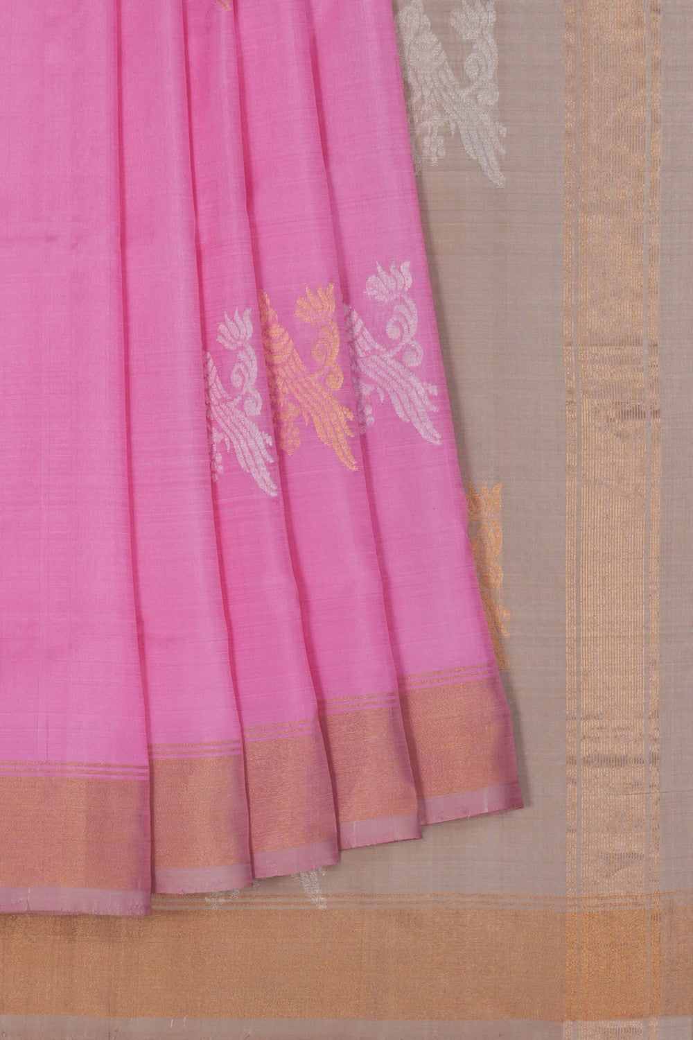 Image of Uppada Silk Pink Saree