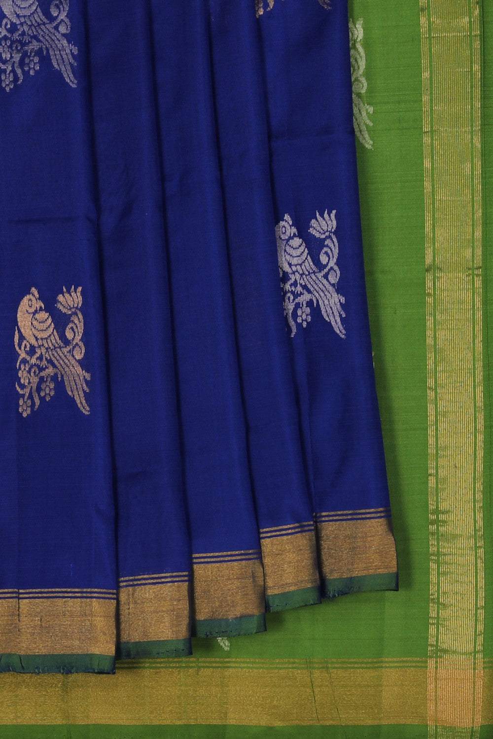 Image of Uppada Silk Royal Blue Saree