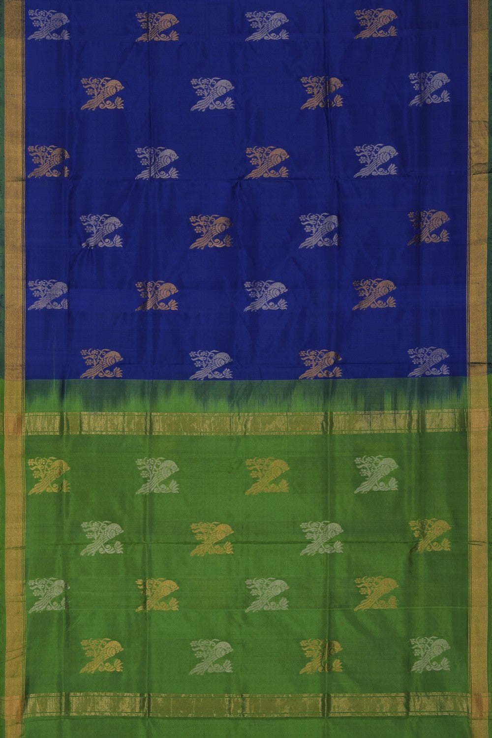 Image of Uppada Silk Royal Blue Saree