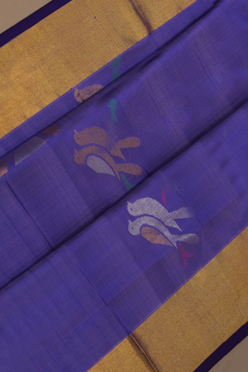 Image of Uppada Silk Purple Saree
