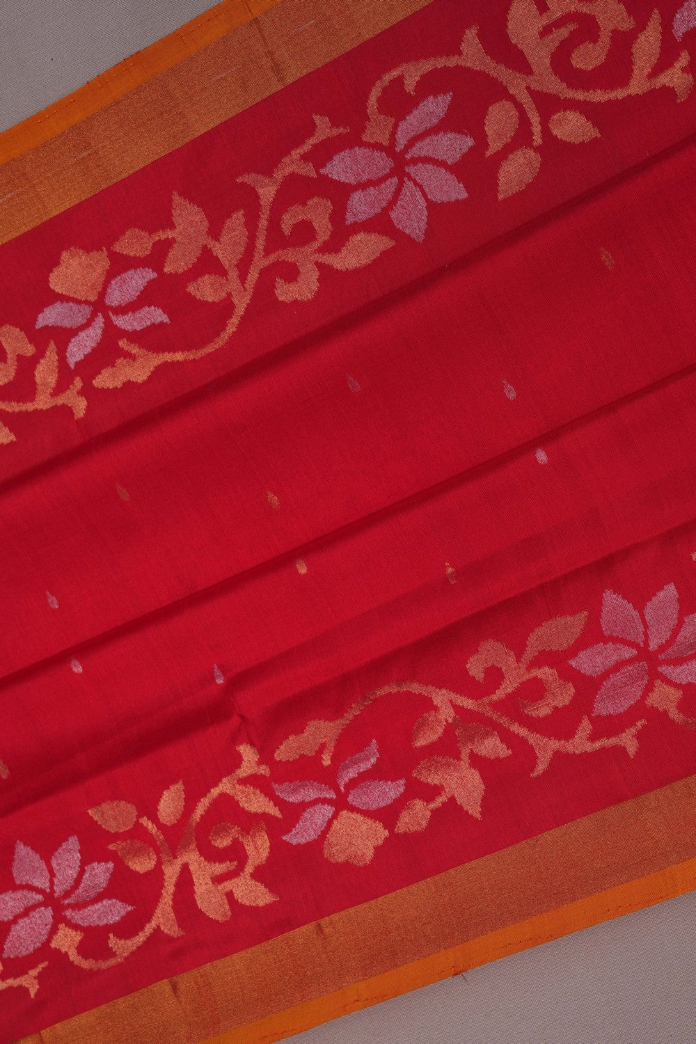 Image of Uppada Silk Red Saree
