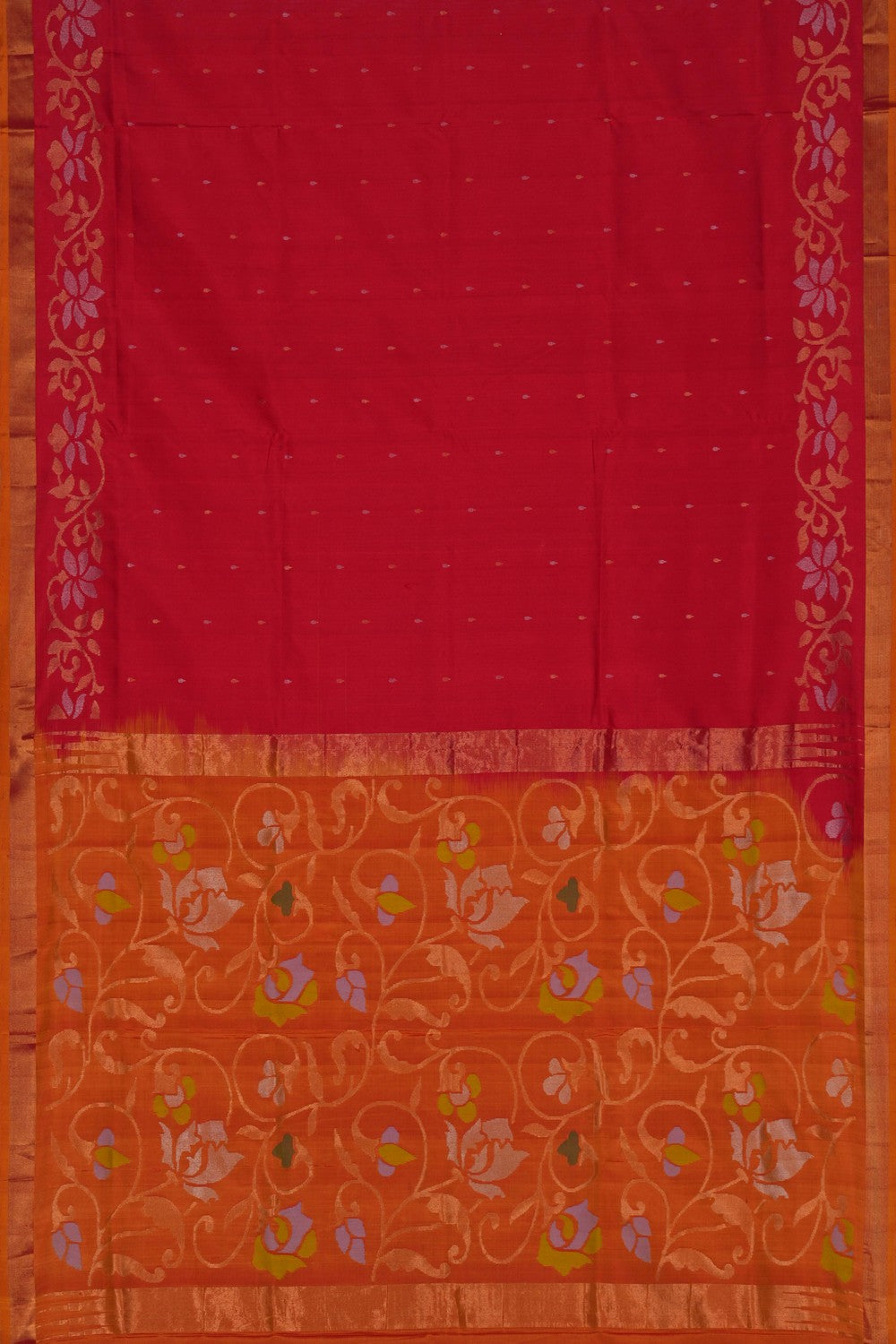 Image of Uppada Silk Red Saree