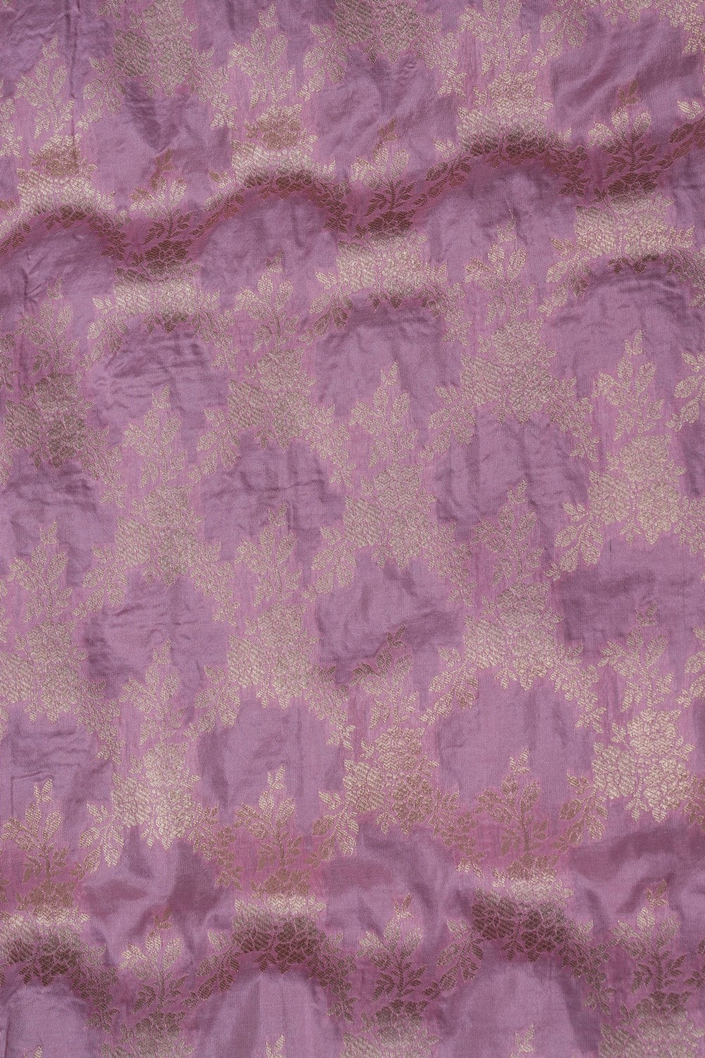 Image of Banarasi Brocade Silk Lavender Pink Saree
