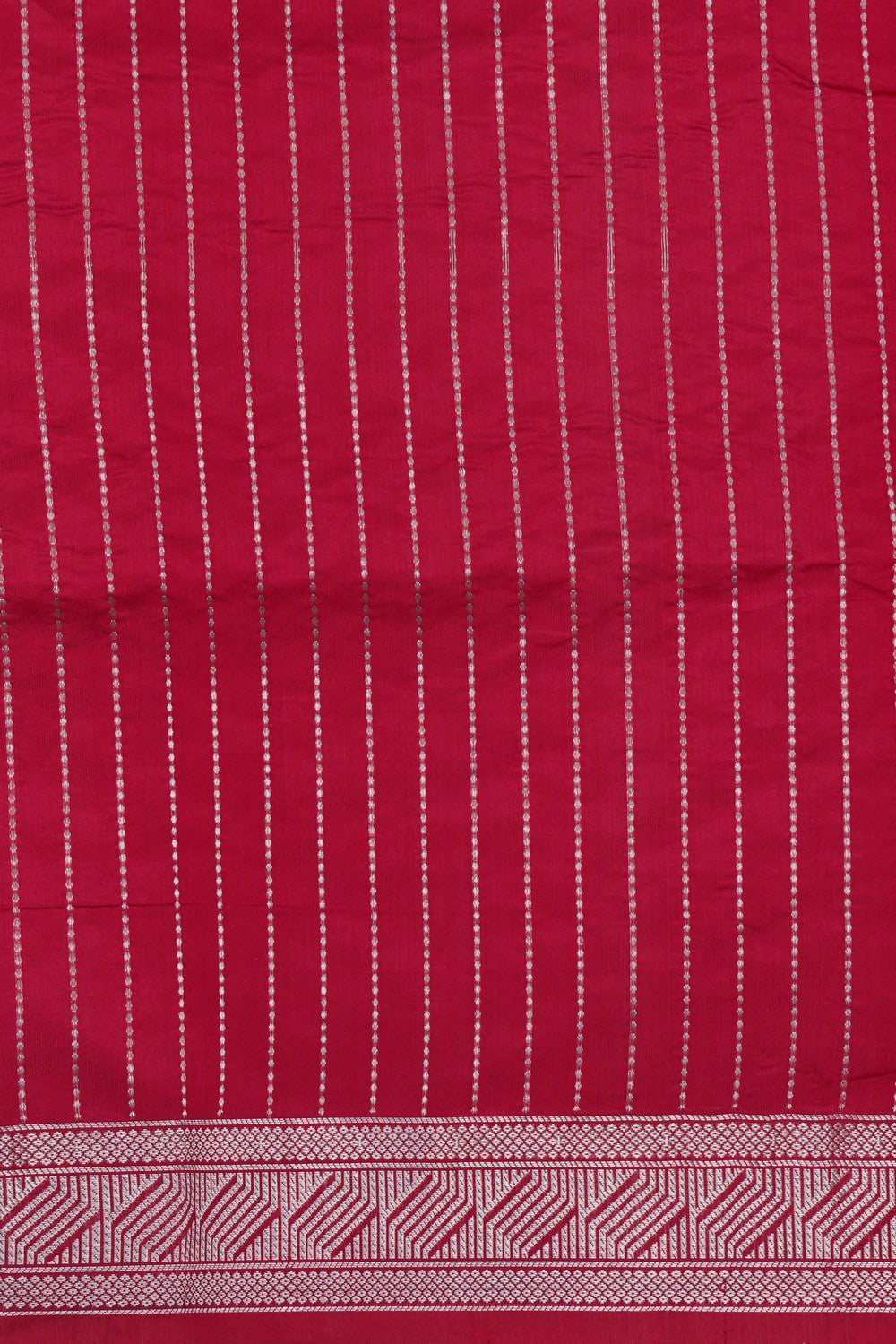 Image of Banarasi Silk Red Saree