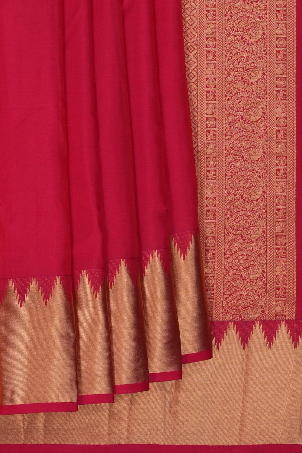 Image of South Silk Red Saree