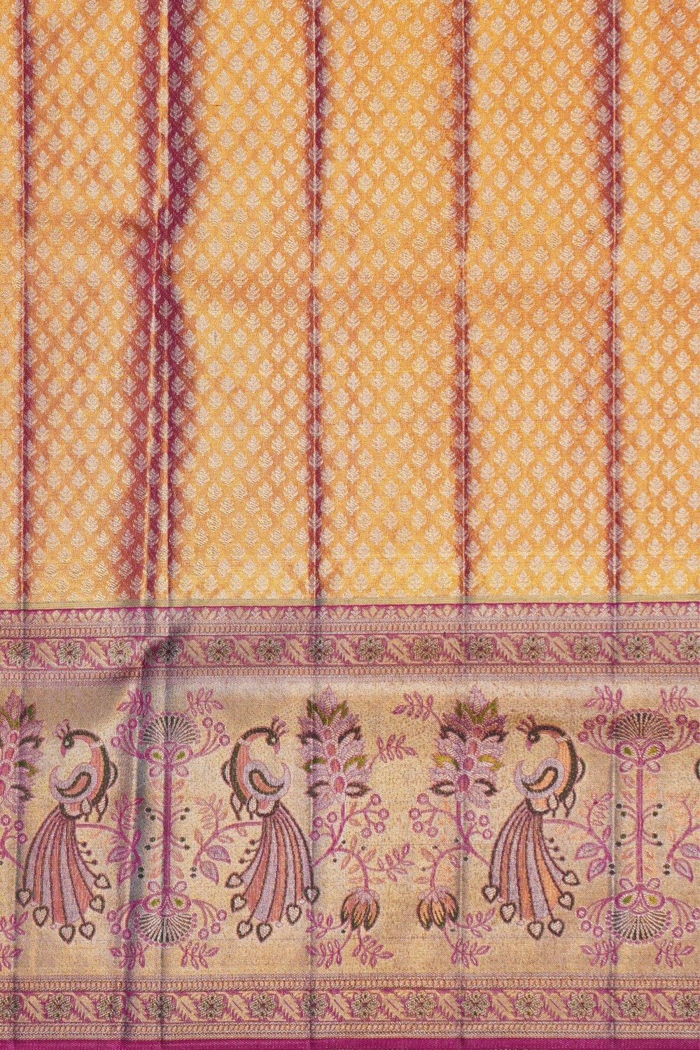Image of Kanchipattu Tissue Brocade Pink Saree