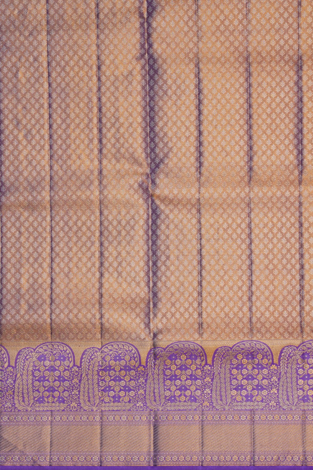 Image of Kanchipattu Tissue Brocade Gold Saree