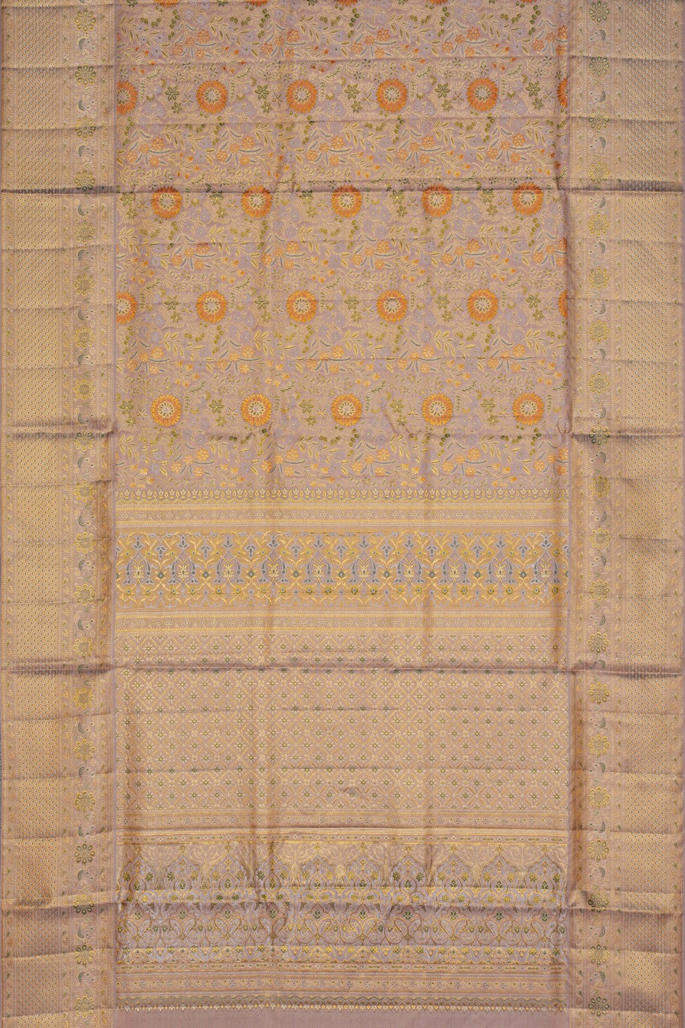 Image of Kanchipattu Tissue Brocade Gold Saree