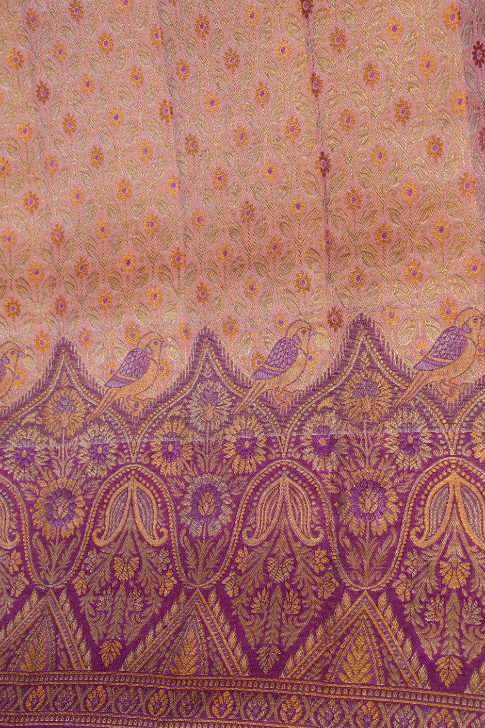 Image of Kanchipattu Tissue Brocade Gold Saree