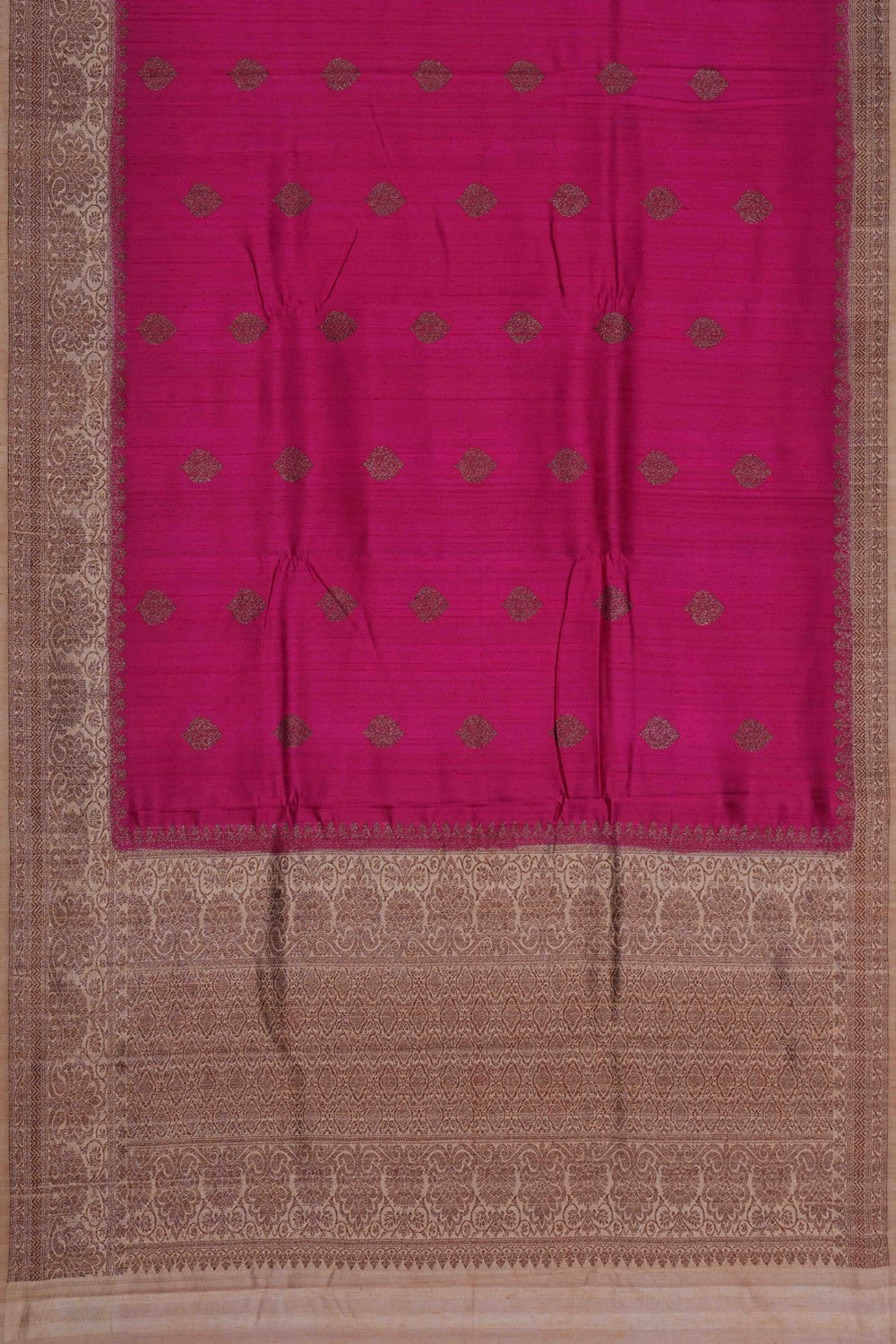 Image of Banarasi Dupion Silk Pink Saree