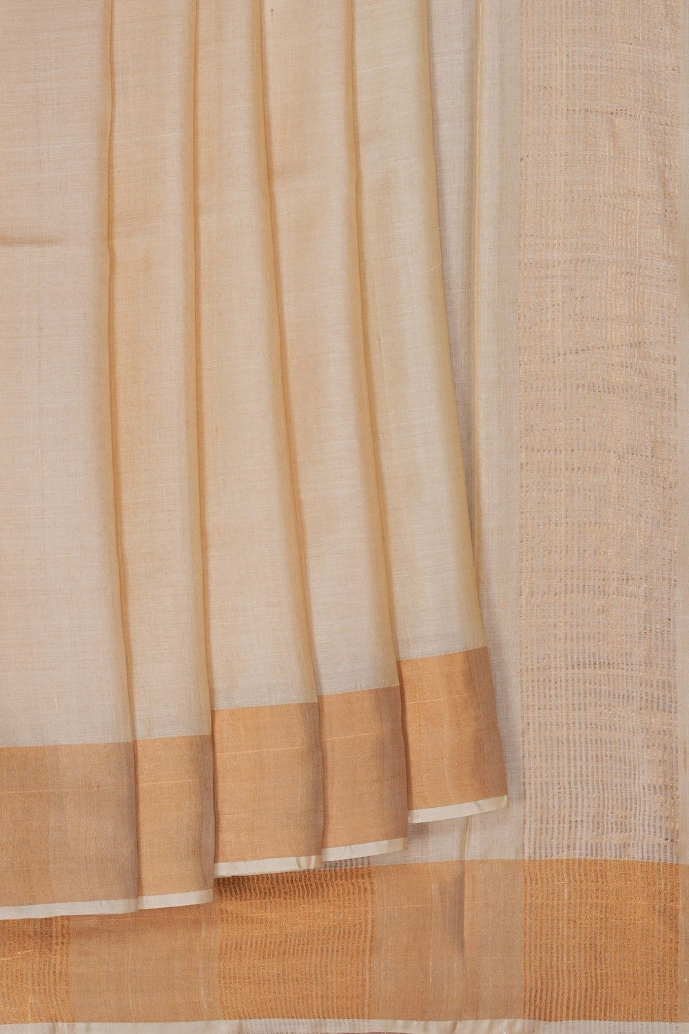 Image of A Classy Off-White Desi Tussar Saree
