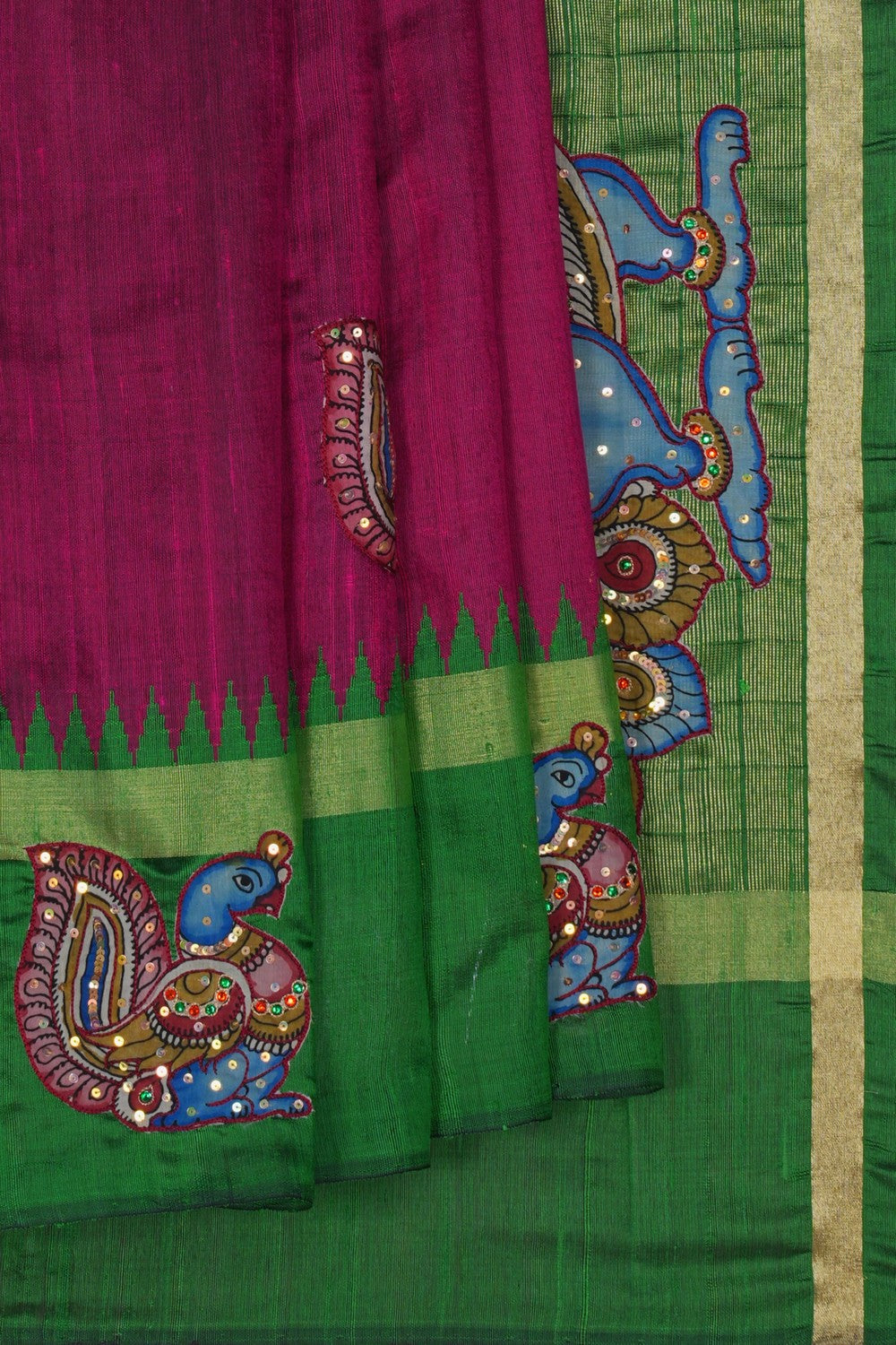 Image of Skillfully Appliquéd Onto The Drape