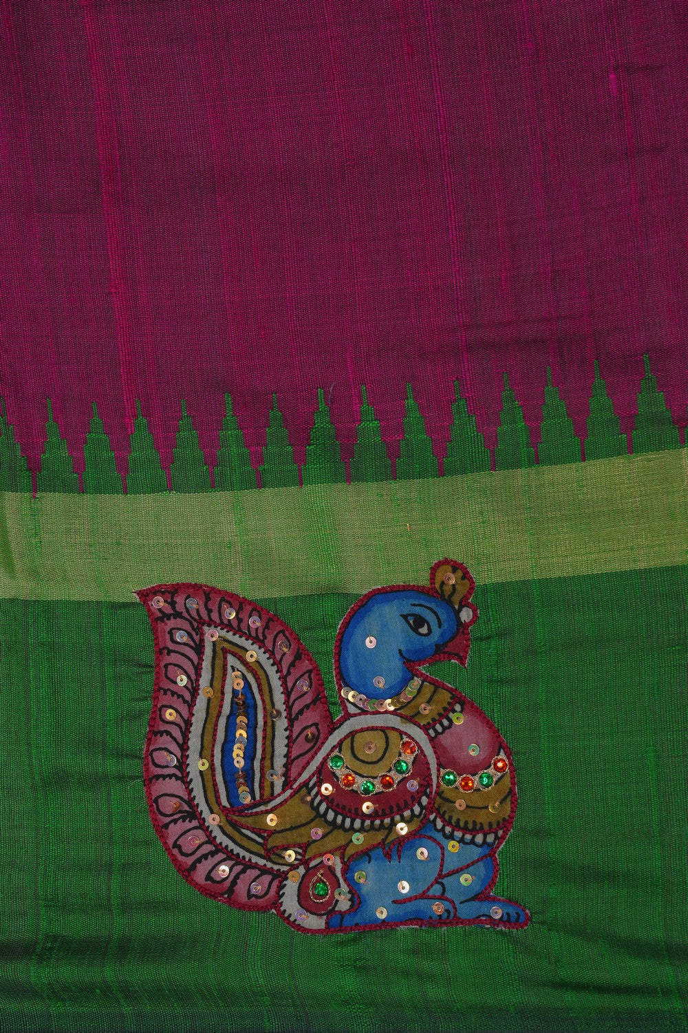 Image of Skillfully Appliquéd Onto The Drape