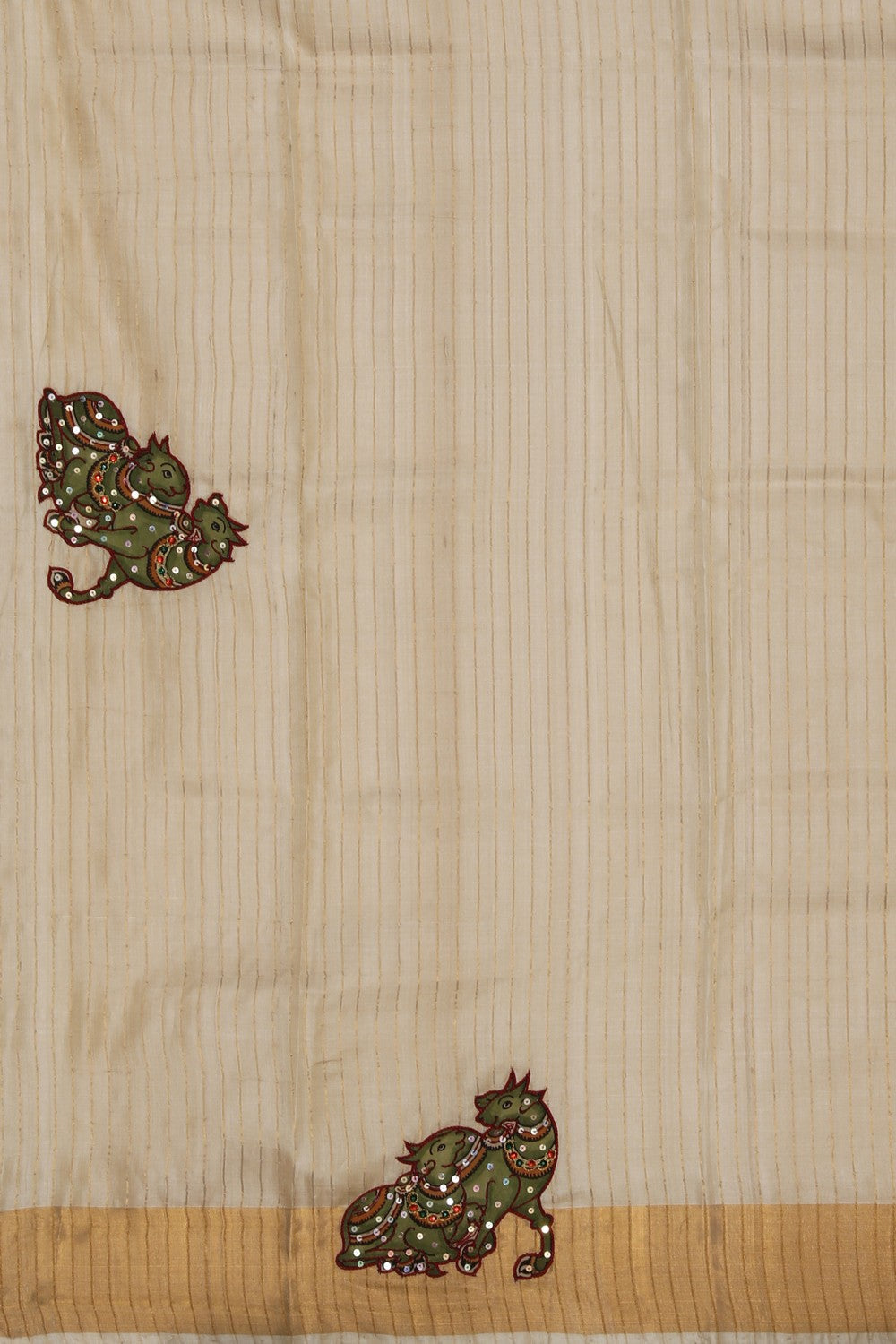 Image of Skillfully Appliquéd Onto The Drape