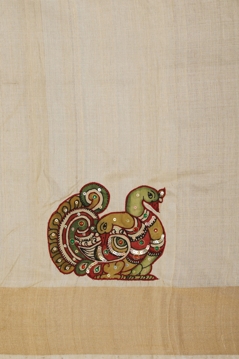 Image of Skillfully Appliquéd Onto The Drape