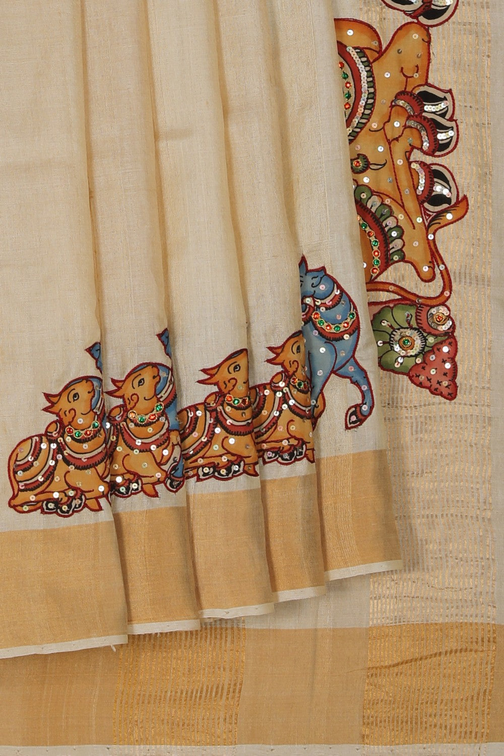 Image of Skillfully Appliquéd Onto The Drape