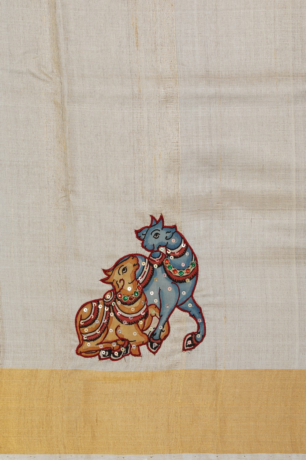 Image of Skillfully Appliquéd Onto The Drape