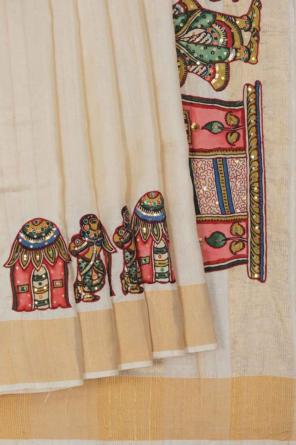 Image of Skillfully Appliquéd Onto The Drape