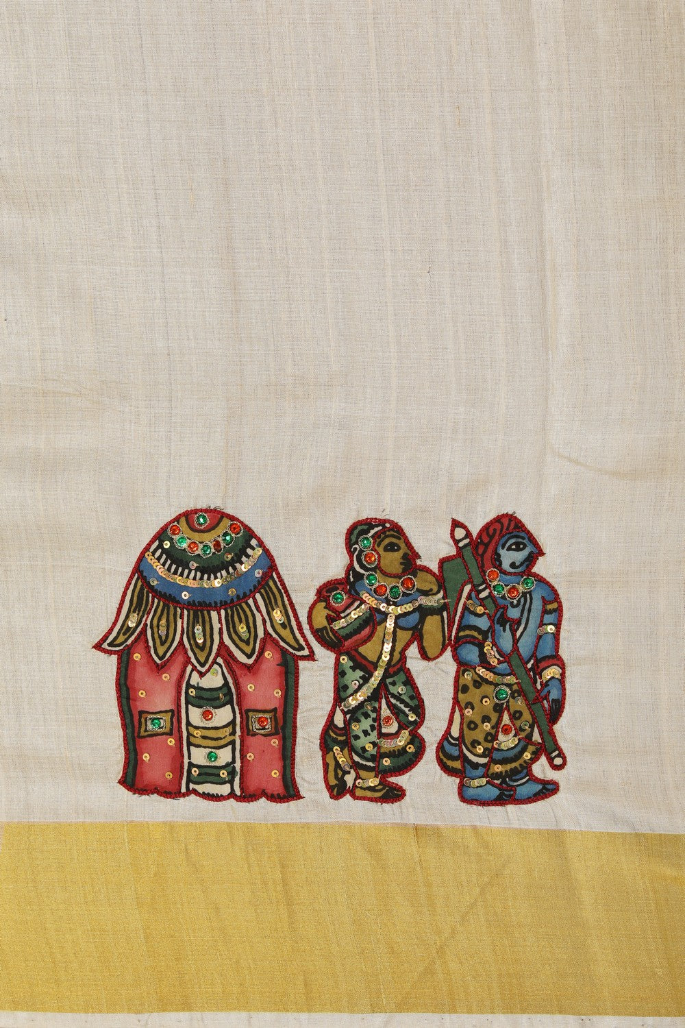 Image of Skillfully Appliquéd Onto The Drape