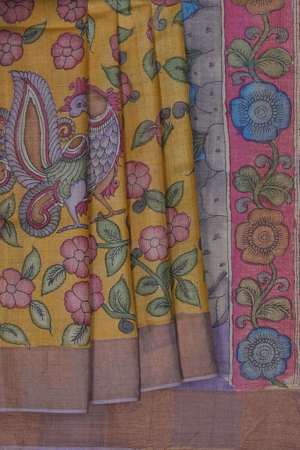 Image of Kalamkari Painting Saree
