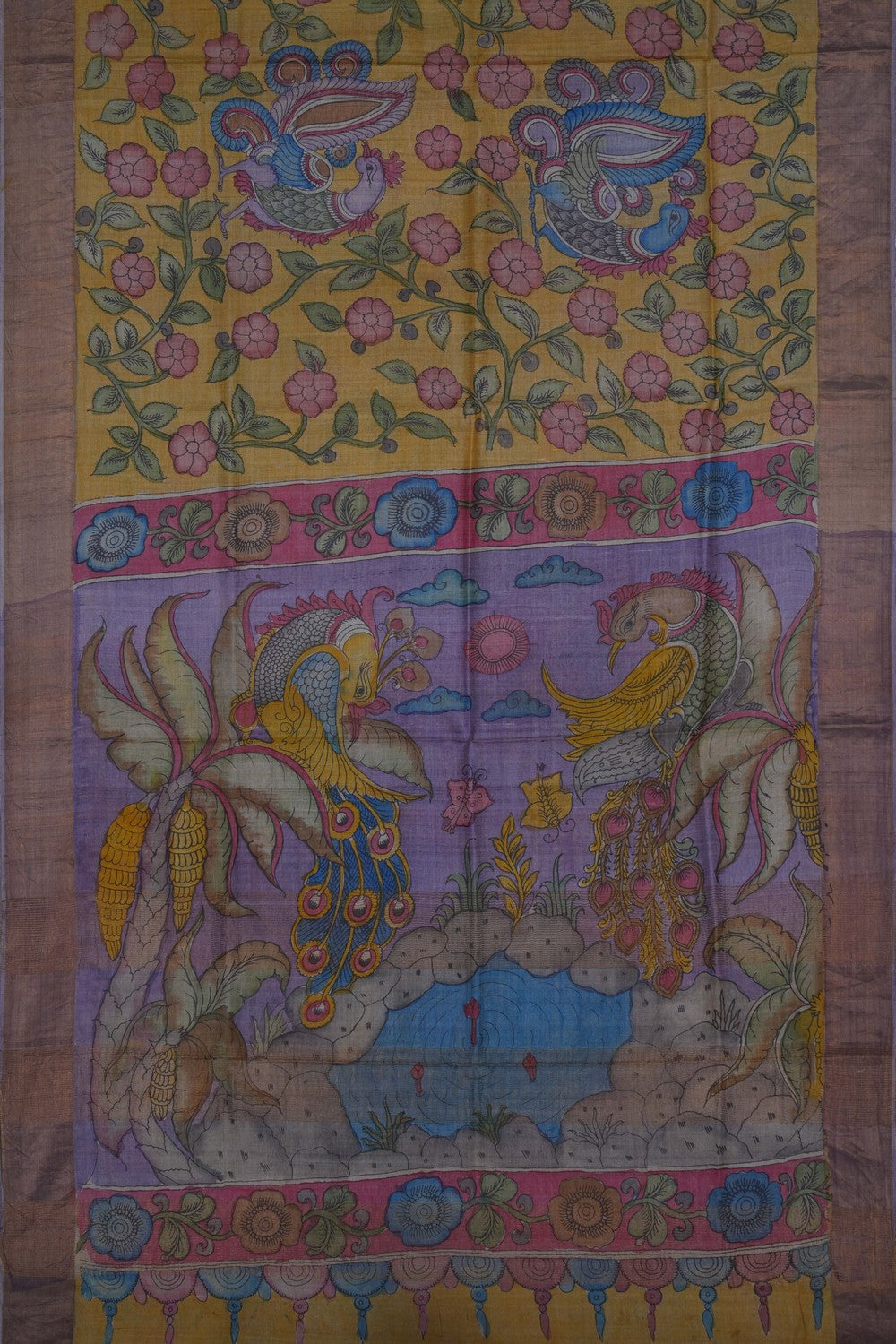 Image of Kalamkari Painting Saree
