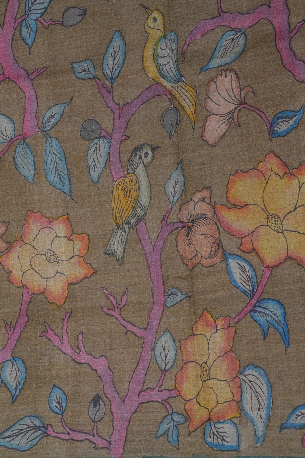 Image of Kalamkari Painting Saree