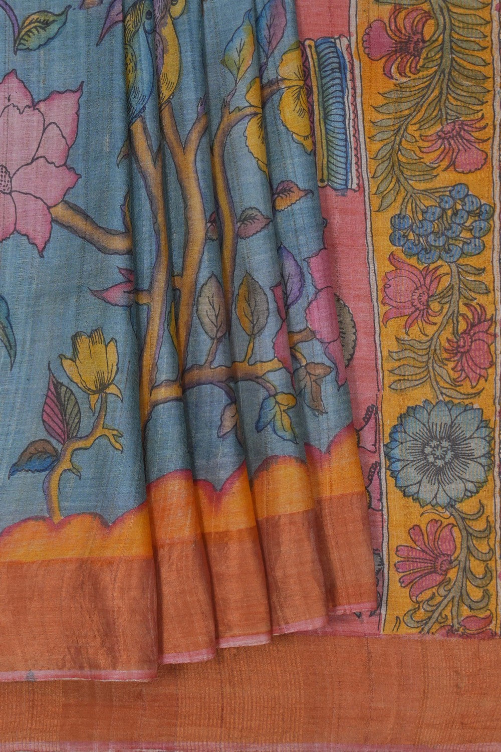 Image of Kalamkari Painting Saree