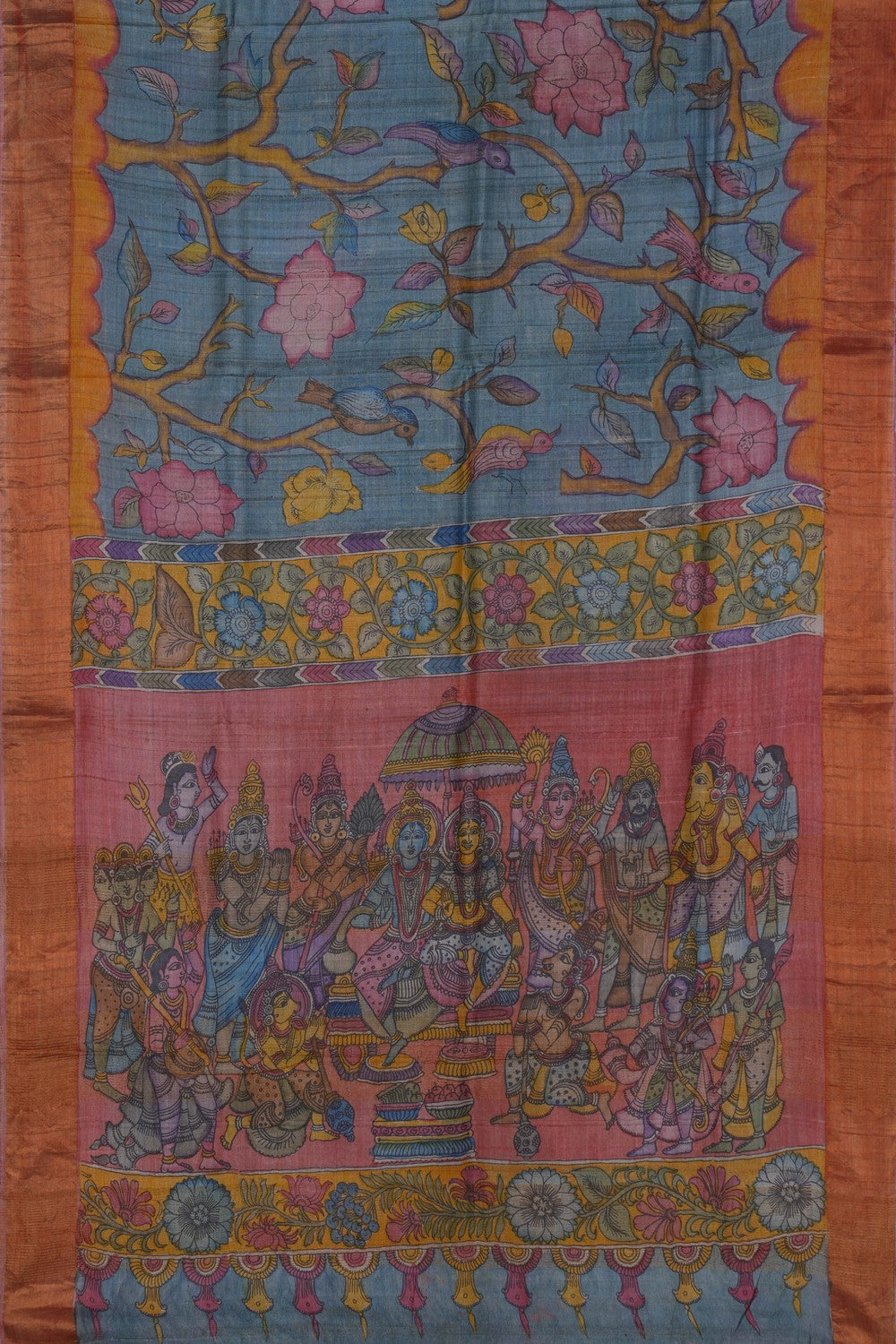 Image of Kalamkari Painting Saree