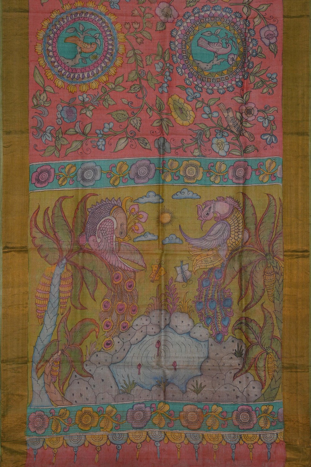 Image of Kalamkari Painting Saree