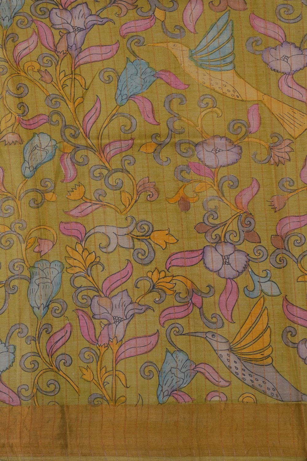 Image of Kalamkari Painting Saree