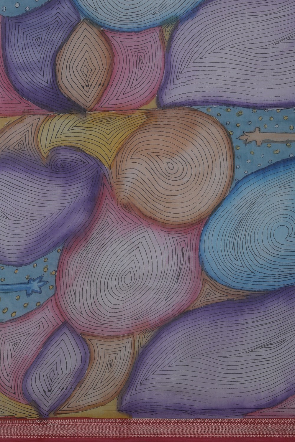 Image of Kalamkari Painting Saree